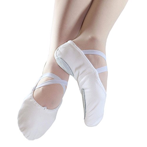 Image of Danzcue Adult Split Sole Canvas Ballet Slipper
