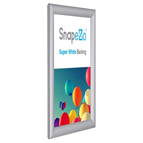 image for SnapeZo 8.3 x 11.7 (A4 Euro Size) Silver Poster Frame, Front-Loading, 