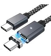 Sisyphy 磁気 急速充電USBCケーブル、USB2.0 PD 100W 5ピン TYPE-C 480Mbpsデータ転送 ビ映像出力なし McbookPro/Air対応およびその他のUSB ...