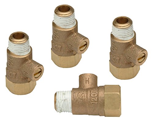 Zurn RK14-860XL Wilkins 0.25" Law Compliant Test Cocks, Pack of 4, Fits 1.25" to 2" Backflow Preventers by Zurn - Used condition - US$37.65