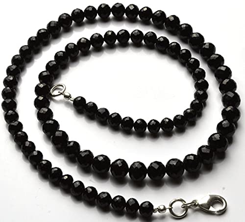 Perles spinelle noire naturelle pour confectionner un cadeau d'anniversaire