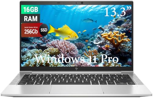 HP EliteBook 830 G8 - Ordenador portátil profesional, 13,3 pulgadas FHD (1920 x 1080), Intel Core i7-1185g7 3.0 GHz, 16 GB RAM, 256 GB SSD, teclado QWERTY US, Windows 11 Pro (reacondicionado)