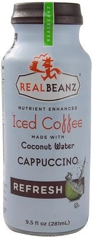 Real Beanz Cappuccino with Coconut Water (12x9.5 Oz)