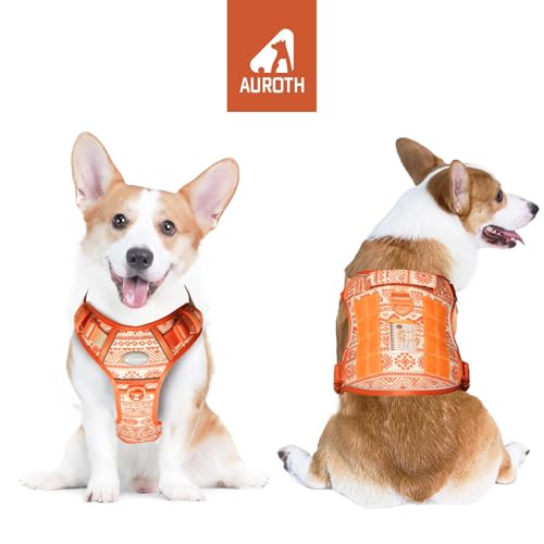 Image of AUROTH Tactical Dog Harness Medium Sized Dog No Pull Adjustable Dog Vest