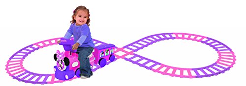 Kiddieland Minnie Ride-On Train with Track & Caboose, Motorized Lights Music, Forward/Reverse, Storage Cart, D-Cell Batteries Included by Kiddieland - Image 2