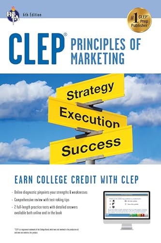 CLEP® Principles of Marketing Book + Online (CLEP Test Preparation)