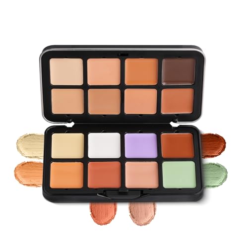 Image of Fashion Colour Glamorous Full Coverage Concealer Corrector Contour Palette | Creamy texture Moisturizing & Lasting | Easy To Blend & Lightweight Concealer For Face Makeup (32gm)