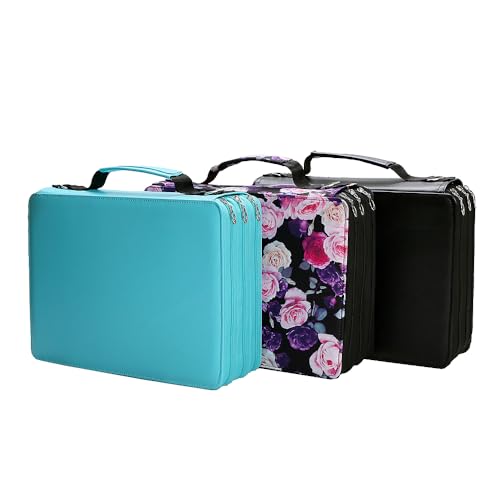 Image of Marker Pen Organizer Case 168 Slots w /Handle & Shoulder Strap