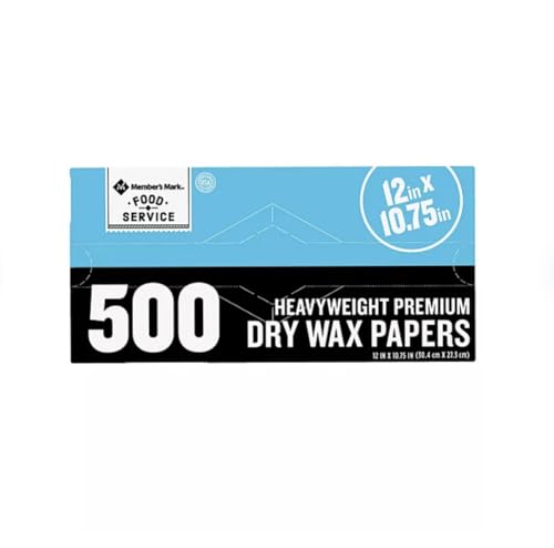 Heavyweight Wax Papers 12\" X 10.75\", 500 ct. Members Mark Food Service Maker Explorador Private Label