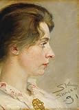 Peder Severin Krøyer 'Marie Krøyer, détail', 1891, danois Skagen, réalisme et impressionnisme, Format A3 Papier de 200g Affiche de Reproduction