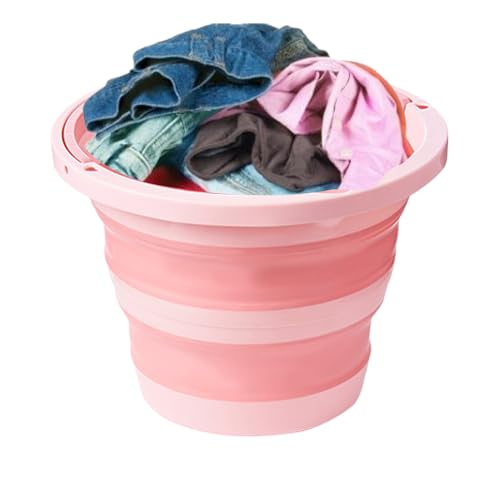 Folding Bucket,Outdoor Bucket With Handle - 6L Household Water Container, Portable Fishing Water Pail, Multifunctional For Travelling, Camping