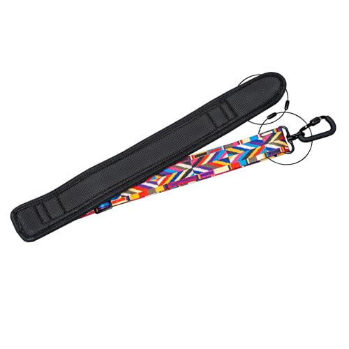 MI&VI Instrument Case Shoulder Straps Replacement — 32\" to 42\" in. Universal Adjustable Strap Set with Security Hooks for Guitar Cases, Bass, Violin, Viola, Cello Bags and Backpacks (Striped)