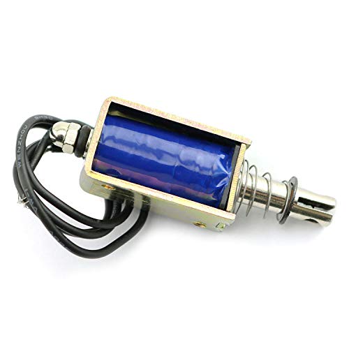 Ruiling 1Pc Jf-0730B 12V 1A 5N Push Pull Type Open Frame Solenoid Electromagnet #TOP5