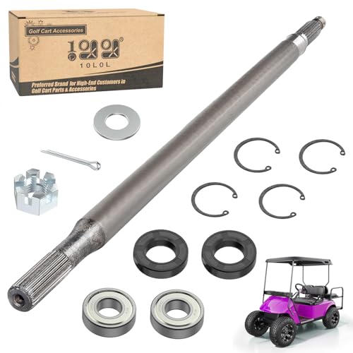 10L0L Driver Side Rear Splined Axle Shaft for EZGO TXT 1994-2013 Electric Golf Cart, OEM# 20377G11 20377-G11