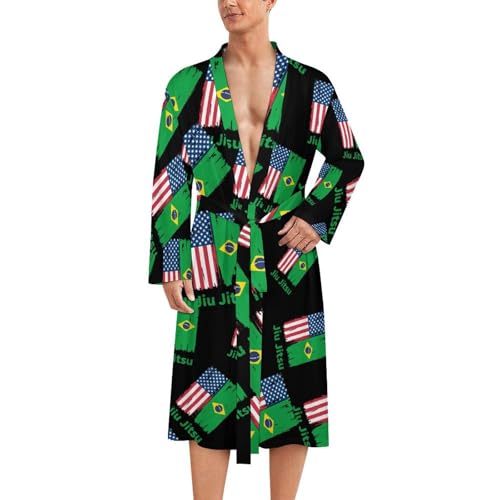 Bata Jiu Jitsu para hombre ropa de dormir suave que alivia la piel sensible tras el deporte