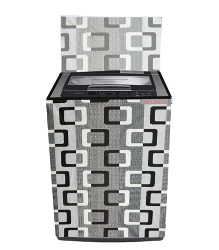 Image of WOAH Polyester Top Load Fully Autometic Washing Machine Cover Compatible With Ifb Samsung Bosch Whirlpool Haier Lg And All Brand Universal Size 7Kg|7.5Kg|8Kg (Black Box) D