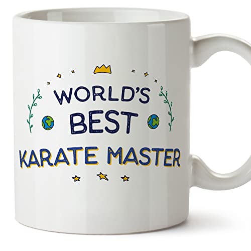 MUGFFINS Tazas para KARATEKA - En Inglés - World's Best - 11 oz / 330 ml - Regalo original y divertido