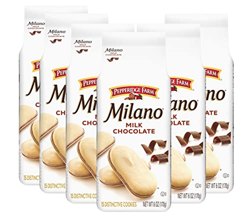 Image of Pepperidge Farm Milk Chocolate Milano Cookies, 6.25-ounce bag (pack of 6)