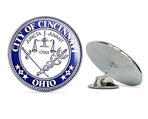 Round City of Cincinnati Ohio Seal (oh Ohio Logo) Metal 0.75