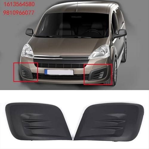 Rejilla de antiniebla izquierda para Peugeot Partner 2012-2017 parachoques delantero 1613564580 3