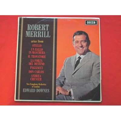 Merrill, Robert Recital LP Decca SXL6083 EX/EX 1963 with New Symphony Orchestra Of London conducted by Edward Downes