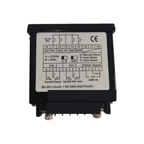 Relais de comptage industriel SC-262 compteur électronique d'impulsion 250VAC - 2