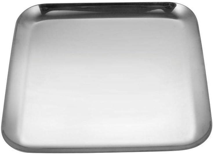 Stainless Steel Heavy Weight Robusto Square Tray, Awesome Shape, Silver Color, 20 cm