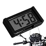 Auto-Digitaluhr – LED-Armaturenbrett-Timer mit großem Display | Leise elektronische Uhr | Für Auto, Motorrad, Elektrofahrzeug, Mini-Klebehalterung, einfach, modern, leicht zu lesen