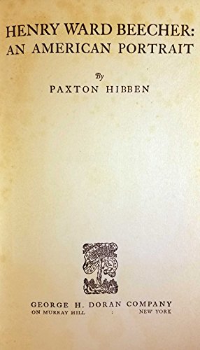 Henry Ward Beecher: An American Portrait B009GZ4WPO Book Cover