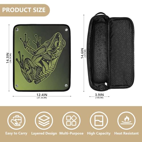 Organizador y Alfombrilla Resistente al Calor 2 en 1 para Herramientas de Cabello con Cierre Impermeable para Plancha, Rizador y Secador miniatura 4
