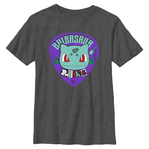 T-shirt Pokémon Bulbasaur Rocks en tissu anti-irritation pour peau sensible enfant