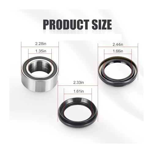 Kit roulement de roue arrière avec joints pour Rincon 650 et TRX680 - 4