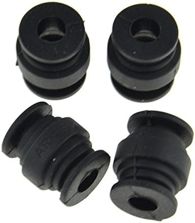 4PCS Anti-Vibration Rubber Shock Ball Dual-head Anti-Vibration Rubber Ball Absorber Ball AV Black