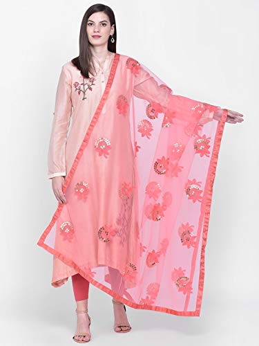 Image of DUPATTA BAZAAR Woman's Embellished Net Dupatta
