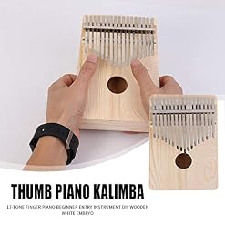 HUANGHUANG Kalimba 17 clés Piano à pouce Kalimba Thumb Piano Doigt Solide Kalimba Instrument Kalimba - Les Beatles, Paul McCartney, John Lennon, RIngo Starr, George Harrison HUANGHUANG Kalimba 17 clés Piano à pouce Kalimba Thumb Piano Doigt Solide Kalimba Instrument Kalimba – Image 5