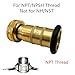 SAFBY Fire Hose Nozzle Brass Fire Equipment Spray Jet Fog (1.5