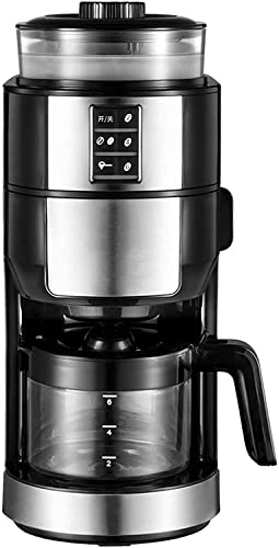 Macchina da caffè Macchina da caffè Appena macinata Completamente Automatica, Macchina da caffè Americana a Goccia, Polvere di Chicchi a Doppio Uso, Serbatoio dell'Acqua da 0,83 li