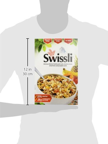 Swissli Muesli 35% Fruit & Nuts - 1Kg/35 Ounce Boxes - 2 Pack - Non Gmo #TOP4