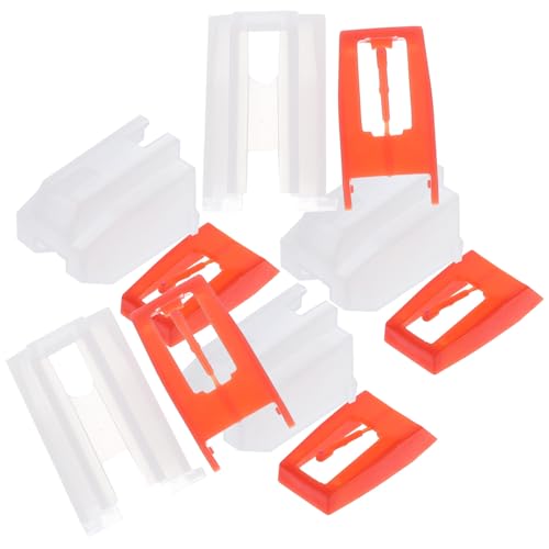 Alasum Lot de 5 Aiguilles de Remplacement en Plastique Solide pour Platine Vinyle, Stylet Précis Compatible Phonographe, Accessoire pour Tourne-disque Écoute Jazz, Rock et Pop
