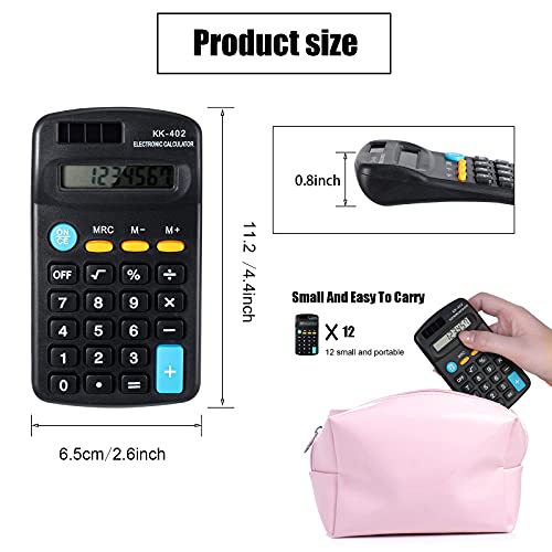 Pocket Size Mini Calculators Handheld Angled 8-Digit Display Calculator Basic Standard Calculators Small Accounting Desktop Calculator For Office School And Home (48 Pieces) #TOP1