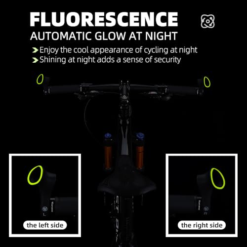 Lixada Bicycle Bar Ends Ergonomic Anti-Slip MTB Mountain Bike Handlebar Ends for 21.8-22.8mm Handlebars