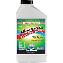 I Must Garden Outdoor Yard Spray Concentrate Kills & Repels Mosquitos, Ticks, Fleas, and Other Biting Insects Powerful Blend of Natural Essential Oils Safe for People, Pets & Plants 32oz