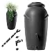 Produktbild KADAX Regentonne aus Kunststoff 210 L, Regenwassertank mit Wasserhahn, Pflanzschale und Deckel, Dekorativer Regentank, Frostsicheres Regenfass