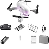 Vida ultra larga: la batería de 3.7v650mah proporciona a su drone con 15 minutos de tiempo de vuelo, y el diseño plegable y el estuche de transporte facilitan el aire libre al aire libre.