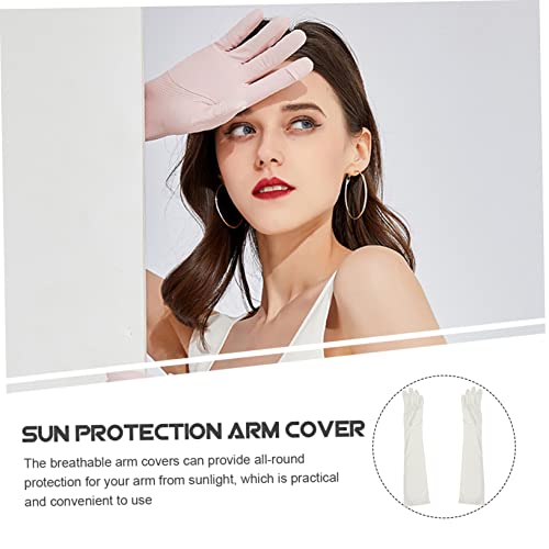 KITANDOVE 1 Par De Mangas De Seda Gelada Capas De Manga Para Braços Femininos Mangas De Braço UV Par