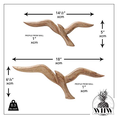 Whw Whole House Worlds WHW20180563 Americana Flying Sea Gulls Wall Sculptures thumb #2