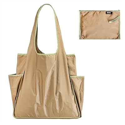 Qzakce Borsa Spesa Pieghevole per Donne Ragazze Grande Borsa Della Spesa Riutilizzabile Shopping Tote Bag Lavabili Morbida e Leggera Borsa Shopper per Shopping, Viaggi, Gite, Cachi
