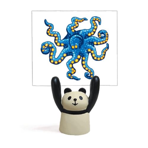 Porte-mémo bleu pieuvre pour organiser votre bureau d'enfant