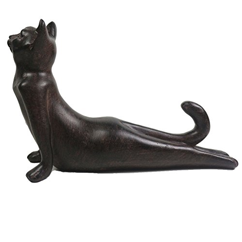 Kiaotime I Vintage Rustic Decorative Resin Animal Cat Yoga Pose Statue, Kitty Yoga Figurine Statue, Meditation Room Yoga Figurine, Yoga Pose Statue, Yoga Sculpture #TOP3