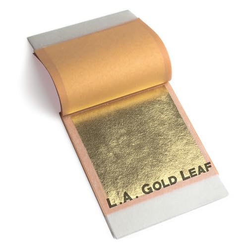 Genuine Gold Leaves (Loose) (18k Genuie Gold Leaf, 4 booklets (100 Sheets))